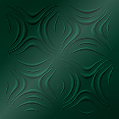 Blossom Ceiling Panels Metallic Green