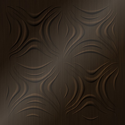 Blossom Ceiling Panels Rubbed Bronze