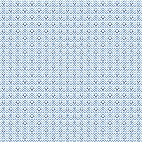 Blue Abstract Retro Tulip Flip Wallpaper