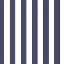 Blue and White Vertical 1.25in Regency Prepasted Wallpaper
