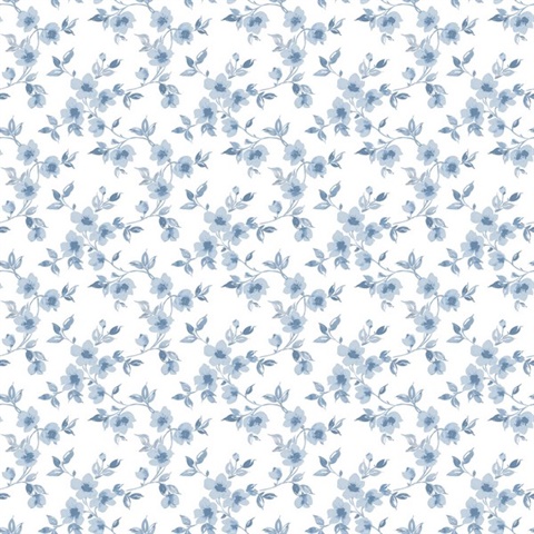 Blue Anenome Floral Mini Wallpaper