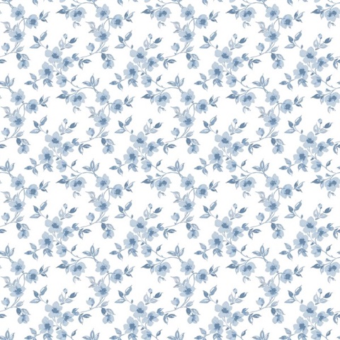 Blue Anenome Floral Mini Wallpaper