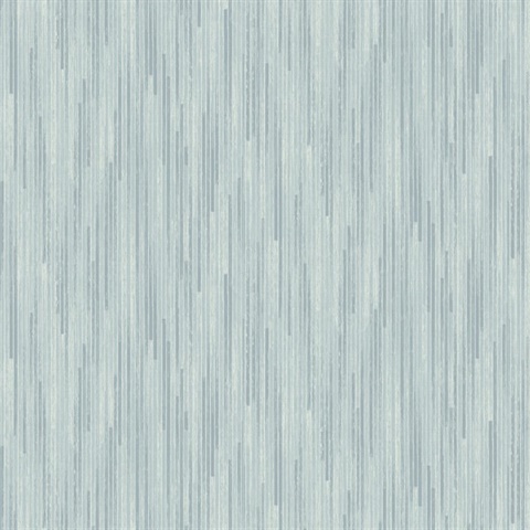 Blue Bargello Vertical Line Stria Wallpaper