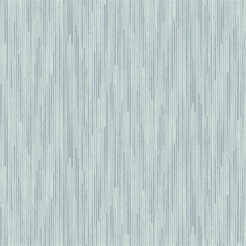 Blue Bargello Vertical Line Stria Wallpaper