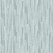 Blue Bargello Vertical Line Stria Wallpaper