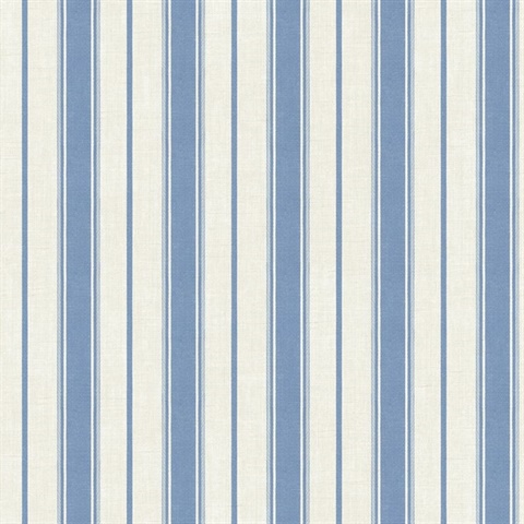 Blue Bell Eliott Linen Stripe Wallpaper
