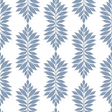 Blue Broadsands Botanica Leaves Wallpaper