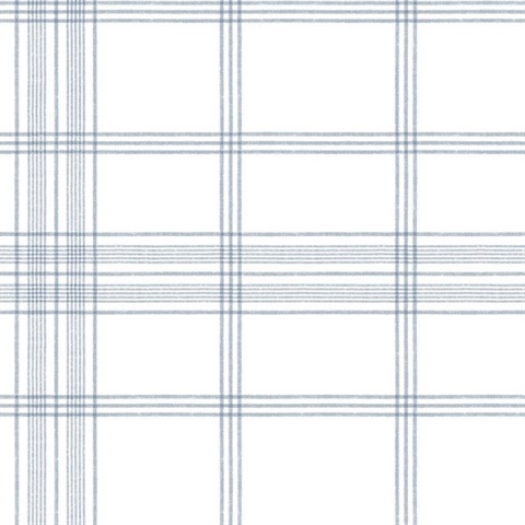 Blue Charter Plaid Wallpaper