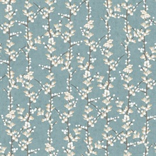 Blue Cherry Blossom Vertical Tree Wallpaper