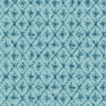 Blue Commercial Shibori Geometric Wallpaper