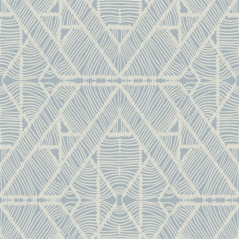Blue Diamond Macrame Southwest Tribal Wallpaper