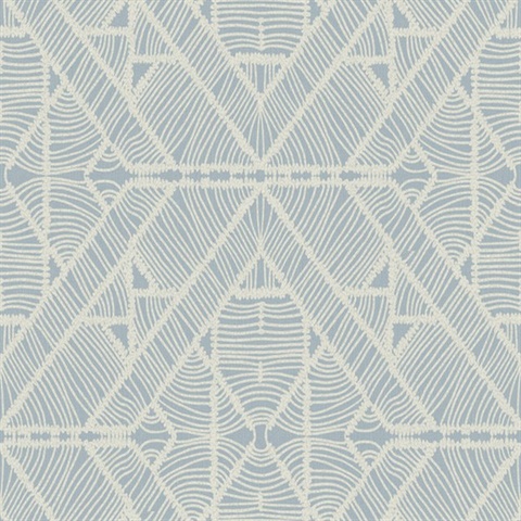 Blue Diamond Macrame Southwest Tribal Wallpaper