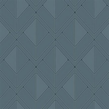 Blue Diamond Shadow Geometric Wallpaper