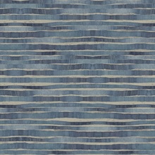 Blue Dreamscapes Horizontal Modern Stripe Wallpaper