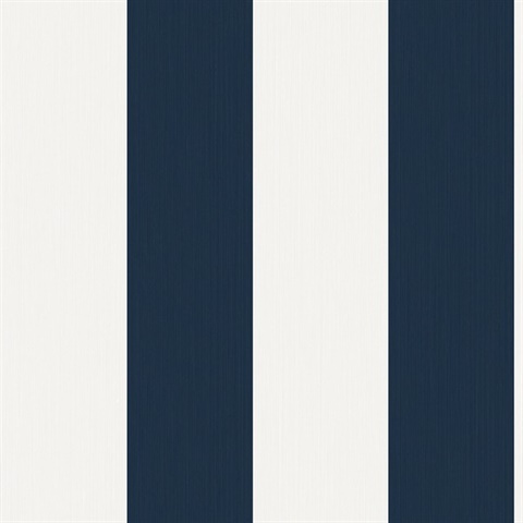Blue Dylan Striped Natural Stringcloth Wallpaper
