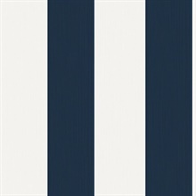 Blue Dylan Striped Natural Stringcloth Wallpaper