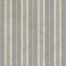 Blue Farmhouse Stripe Wallpaper