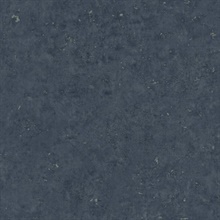 Blue Faux Concrete Stone Wallpaper