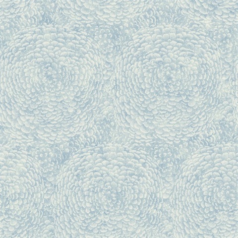 Blue Floret Chrysanthemum Petals Wallpaper