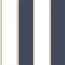 Blue Formal Stripe Wallpaper