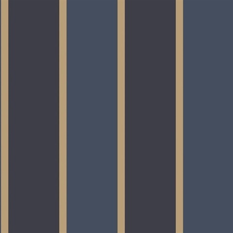 Blue Formal Stripe Wallpaper