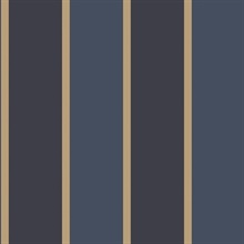 Blue Formal Stripe Wallpaper