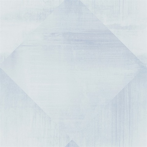 Blue Geometric Diamond Distress Clay Wallpaper