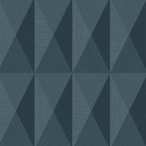 Blue Geometric Traingle Wallpaper