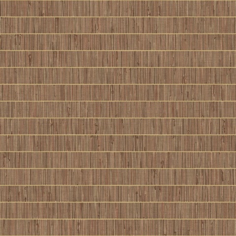 Blue Grass Band 54 Terra Cotta Commercial Wallpaper