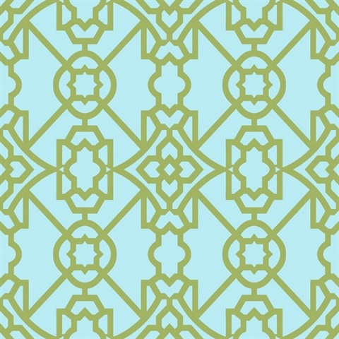Blue & Green Commercial Alex Wallpaper