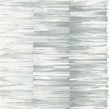 Blue &amp; Grey Artist&#39;s Palette Brushstroke Stripe Wallpaper