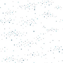 Blue & Grey Starlight, Star Bright Peel and Stick Wallpaper