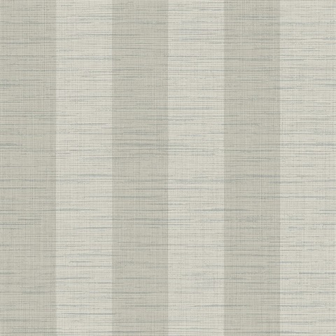 Blue &  Grey Textured Faux Linen Wallpaper