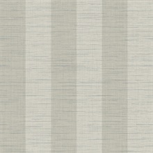 Blue &  Grey Textured Faux Linen Wallpaper