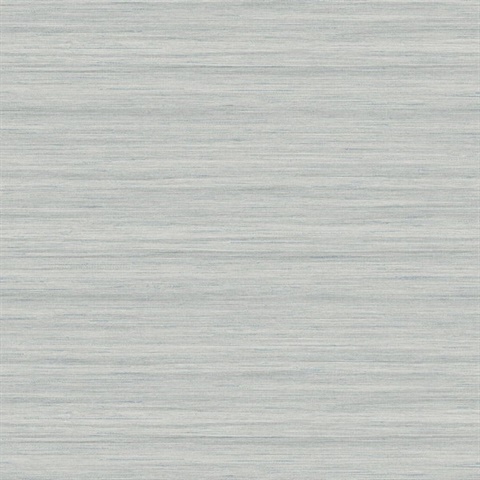 Blue Grey Textured Horizontal Silk Wallpaper