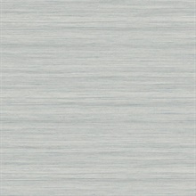 Blue Grey Textured Horizontal Silk Wallpaper