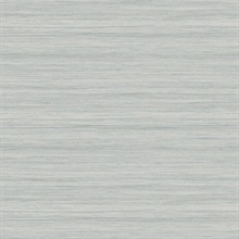 Blue Grey Textured Horizontal Silk Wallpaper