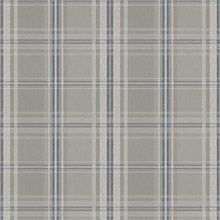 Blue, Grey &amp; White Textured Plaid Wallpaper