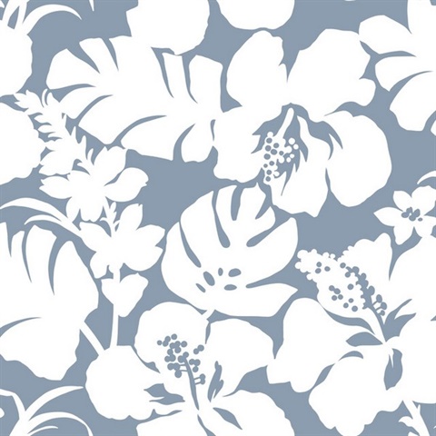 Blue Hibiscus Arboretum Flower Wallpaper