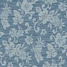 Blue Juno Island Floral Wallpaper