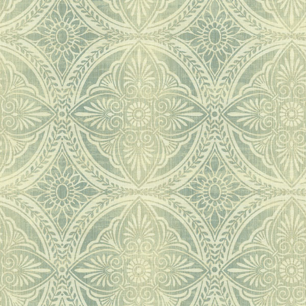 52171102 Blue Large Medallions Wallpaper Boulevard
