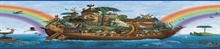 Blue Majesty Blue Noah&#39;S Ark Portrait Border