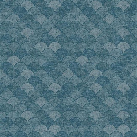 Blue Mermaid Scales Wallpaper