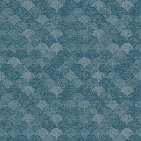 Blue Mermaid Scales Wallpaper