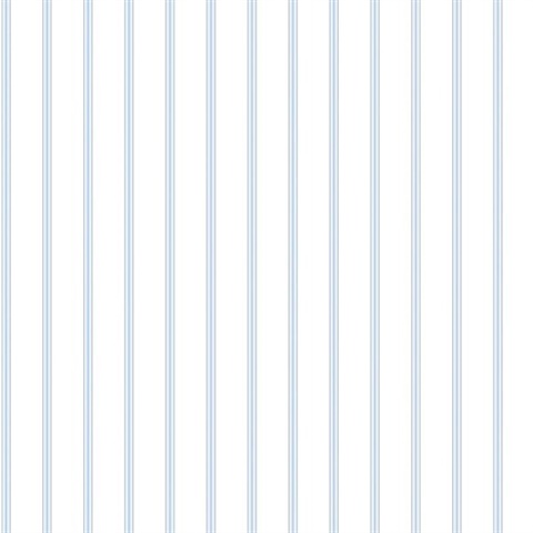 Blue Napkin Stripe Wallpaper