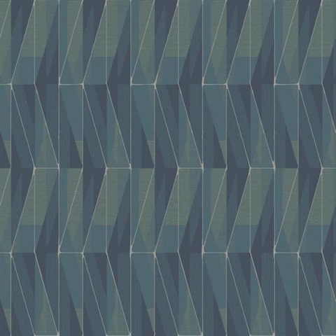 Blue On An Angle Geometric Wallpaper