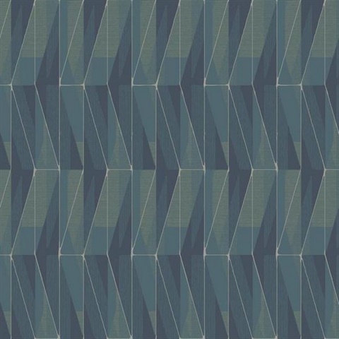 Blue On An Angle Geometric Wallpaper