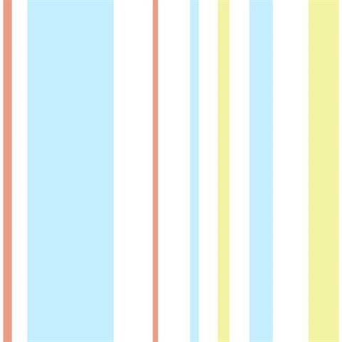 Blue & Orange Disney and Pixar Toy Story 4 Owens Stripe Wallpaper