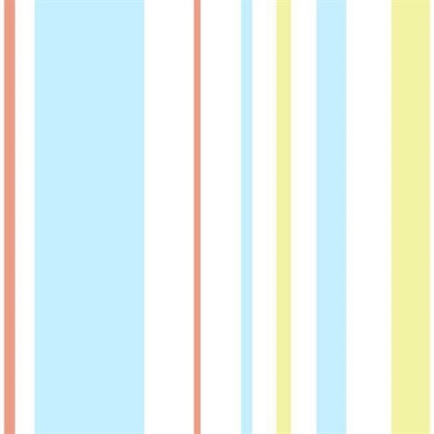 Blue & Orange Disney and Pixar Toy Story 4 Owens Stripe Wallpaper