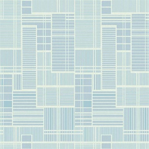 Blue Remodel Geometric Wallpaper